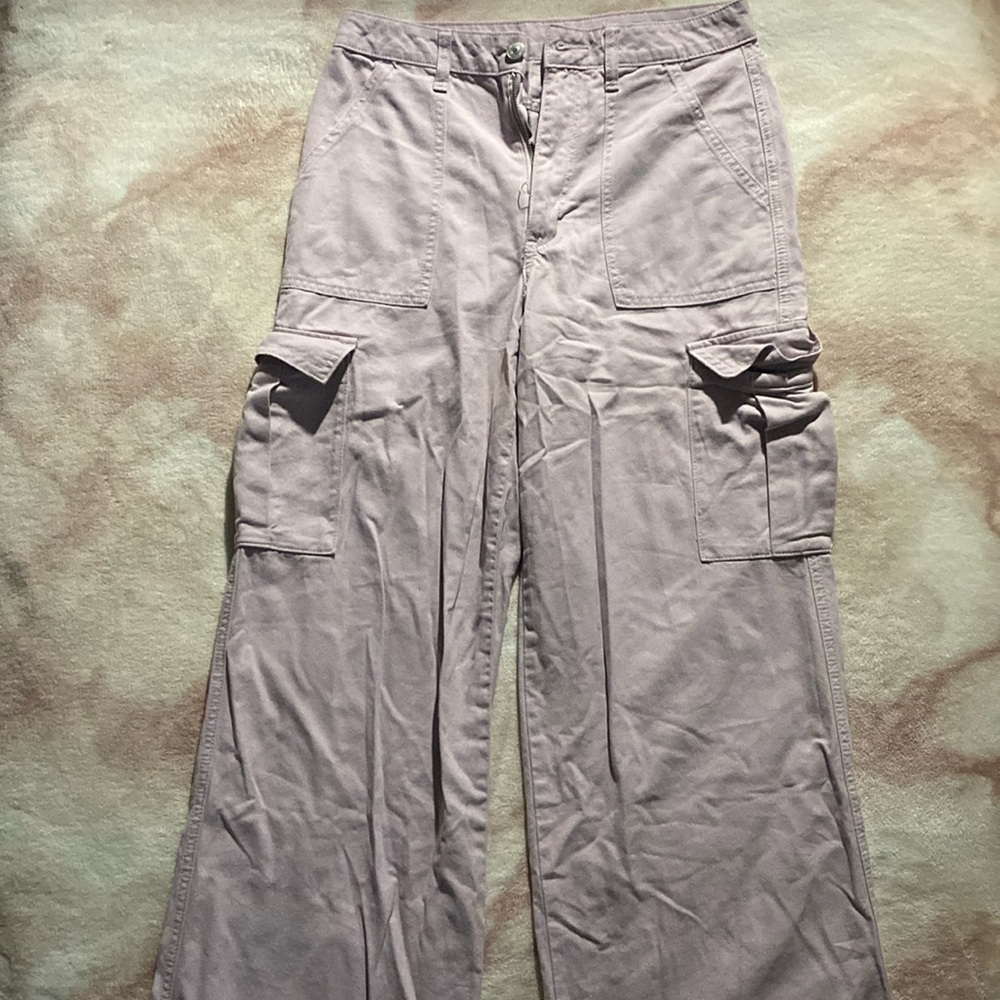 Large Flared Light Purple Pants